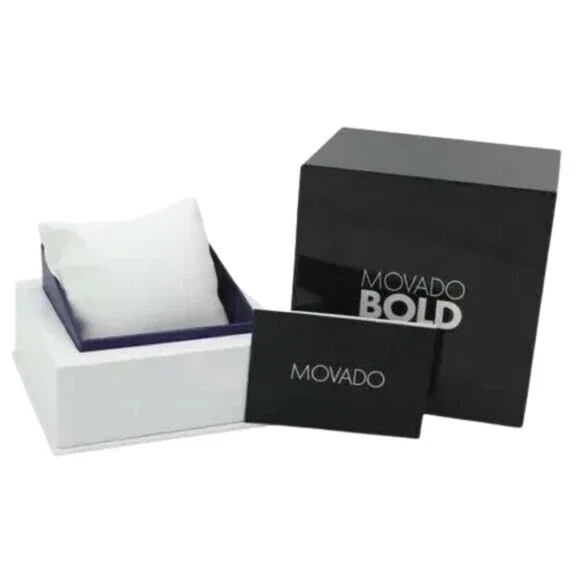MOVADO BOLD TR90 3601113 LIGHT BROWN SILICONE STRAP SWISS 42MM MEN'S WATCH